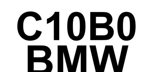 DTC C10B0 BMW - Definição em inglês: Brake System Control Module Valve Calibration Error Definição em Português: Módulo de Controle do Sistema de Freios - Erro de Calibração da Válvula