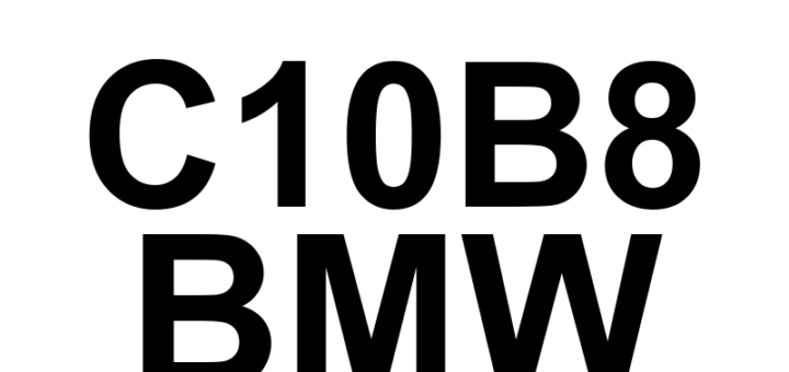 DTC C10B8 BMW - Definição em inglês: Brake Pedal Position Sensor Pedal Travel Too High Definição em Português: Sensor de Posição do Pedal de Freio - Deslocamento do Pedal Muito Alto