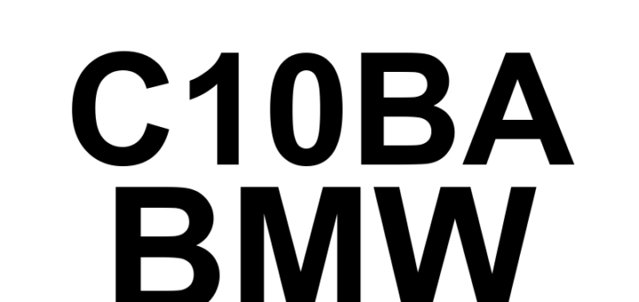 DTC C10BA BMW - Definição em inglês: Brake Circuit 'B' Leak Definição em Português: Circuito do Freio 'B' - Vazamento