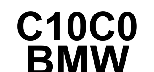 DTC C10C0 BMW - Definição em inglês: Brake System Control Module Configuration Error Definição em Português: Módulo de Controle do Sistema de Freio - Erro de Configuração