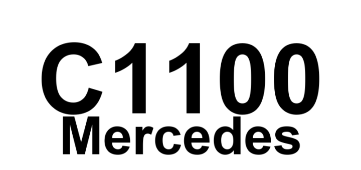 DTC C1100 Mercedes - Definição em inglês: Left Front Axle VSS Circuit Fault Definição em Português: Circuito do Sensor de Velocidade do Eixo Dianteiro Esquerdo - Falha Detectada