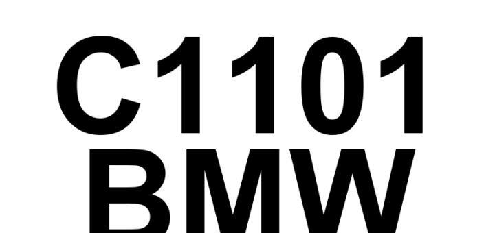 DTC C1101 BMW - Definição em inglês: FlexRay_High Circuit High Definição em Português: Circuito FlexRay_alto - Nível alto