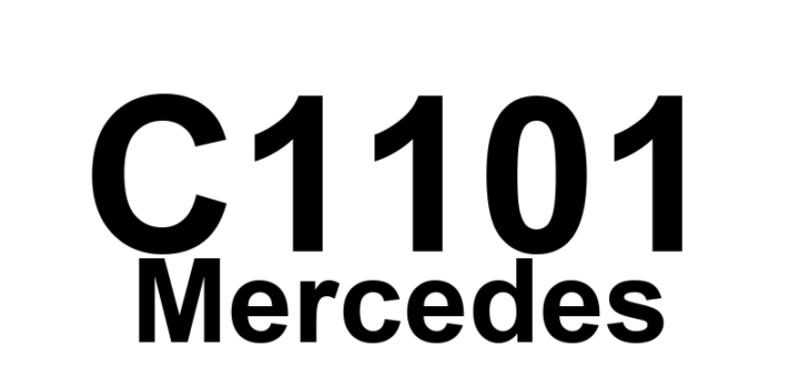 DTC C1101 Mercedes - Definição em inglês: Right Front Axle VSS Circuit Fault Definição em Português: Circuito do Sensor de Velocidade do Eixo Dianteiro Direito - Falha Detectada