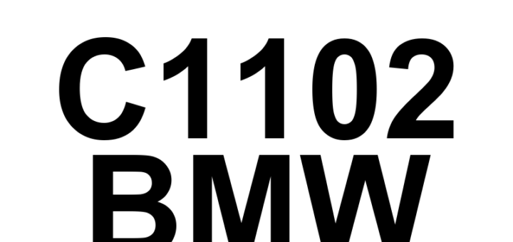 DTC C1102 BMW - Definição em inglês: FlexRay_Low Circuit Low Definição em Português: Circuito FlexRay_Low - Circuito em Baixa