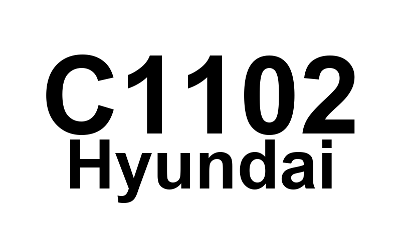 C1102 Hyundai - Tensão da Bateria - Baixa