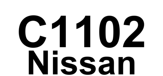 DTC C1102 Nissan - Definição em inglês: ABS LR Wheel Speed Sensor 1 Definição em Português: Sensor de Velocidade da Roda Traseira Esquerda do ABS 1