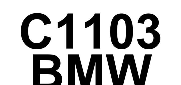 DTC C1103 BMW - Definição em inglês: FlexRay_Low Circuit High Definição em Português: Circuito de Baixa do FlexRay - Nível Alto
