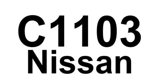 DTC C1103 Nissan - Definição em inglês: ABS RF Wheel Speed Sensor 1 Definição em Português: Sensor de Velocidade da Roda Direita Dianteira do ABS - Sensor 1