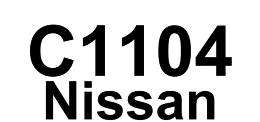 DTC C1104 Nissan - Definição em inglês: ABS LF Wheel Speed Sensor 1 Definição em Português: Sensor de Velocidade da Roda Dianteira Esquerda do ABS 1