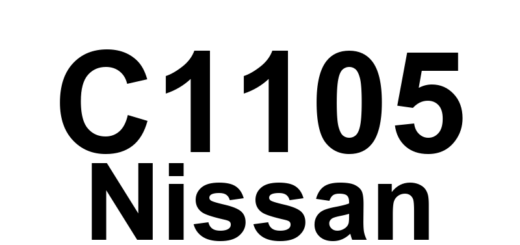DTC C1105 Nissan - Definição em inglês: ABS RR Wheel Speed Sensor 2 Definição em Português: Sensor de Velocidade da Roda Traseira Direita do ABS 2 - Problema Detectado