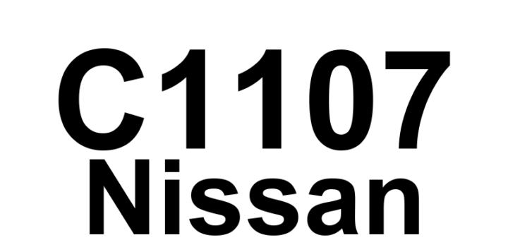 DTC C1107 Nissan - Definição em inglês: ABS RF Wheel Speed Sensor 2 Definição em Português: Sensor de Velocidade da Roda Dianteira Direita do ABS 2 - Problema Detectado (Sensor 2)