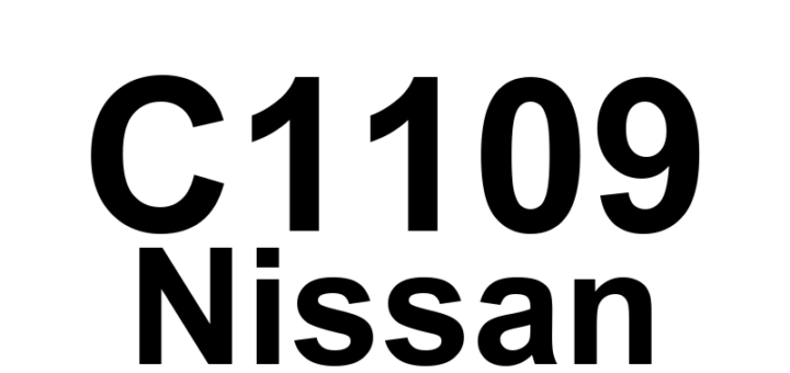 DTC C1109 Nissan - Definição em inglês: Battery Voltage [Abnormal] Definição em Português: Tensão da Bateria - Anormal