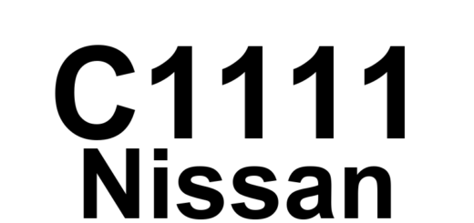 DTC C1111 Nissan - Definição em inglês: ABS Pump Motor Definição em Português: Motor da bomba ABS - Problema detectado