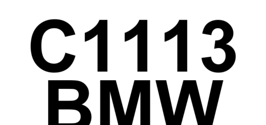 DTC C1113 BMW - Definição em inglês: Vehicle Dynamics Control Module A/D Processing Performance Definição em Português: Módulo de Controle de Dinâmica do Veículo - Desempenho do Processamento A/D