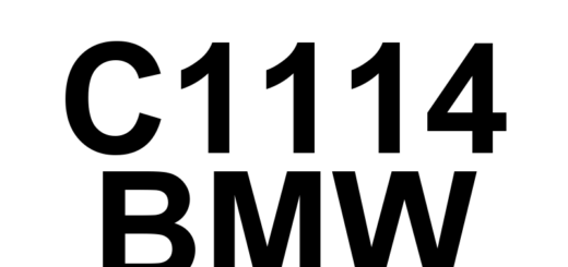 DTC C1114 BMW - Definição em inglês: Vehicle Dynamics Control Module Wrong Coding Definição em Português: Módulo de Controle Dinâmico do Veículo - Codificação Incorreta