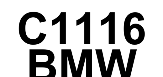 DTC C1116 BMW - Definição em inglês: Vehicle Dynamics Control Modul FlexRay Transceiver Shutdown Path Error Definição em Português: Módulo de Controle de Dinâmica do Veículo - Erro no Caminho de Desligamento do Transceptor FlexRay