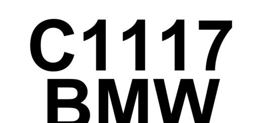 DTC C1117 BMW - Definição em inglês: Vehicle Dynamics Control Module Power Supply 'A' Circuit Low Definição em Português: Módulo de Controle Dinâmico do Veículo - Circuito de Alimentação 'A' com Baixa Tensão
