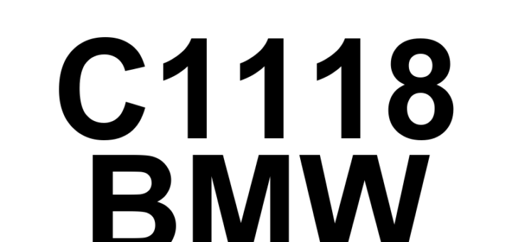 DTC C1118 BMW - Definição em inglês: Vehicle Dynamics Control Module Power Supply 'A' Circuit High Definição em Português: Módulo de Controle da Dinâmica do Veículo - Circuito de Alimentação 'A' com Tensão Alta.