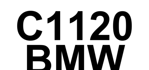 DTC C1120 BMW - Definição em inglês: Power Steering Control Module Random Access Memory (RAM) Error Definição em Português: Módulo de Controle da Direção Assistida - Erro na Memória RAM