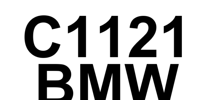 DTC C1121 BMW - Definição em inglês: Power Steering Control Module EEPROM Error Definição em Português: Módulo de Controle da Direção Elétrica - Erro na EEPROM