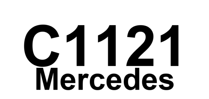 DTC C1121 Mercedes - Definição em inglês: AIRmatic: fault in component B24/3 (acceler. sensor) Definição em Português: AIRmatic - Falha no componente B24/3 (sensor de aceleração)