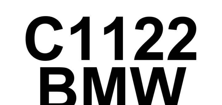 DTC C1122 BMW - Definição em inglês: Power Steering Control Module Watchdog Error Definição em Português: Módulo de Controle da Direção Elétrica - Erro do Supervisor de Segurança