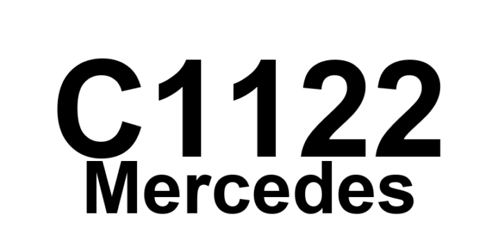 DTC C1122 Mercedes - Definição em inglês: AIRmatic: fault in component B24/4 (acceler. sensor) Definição em Português: AIRmatic - Falha no componente B24/4 (sensor de aceleração)
