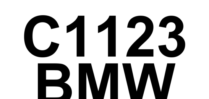 DTC C1123 BMW - Definição em inglês: Power Steering Control Module Processor Definição em Português: Módulo de Controle da Direção Hidráulica - Processador.