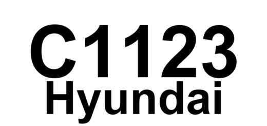 DTC C1123 Hyundai - Definição em inglês: Sensor 3 Battery Voltage Low Definição em Português: Sensor 3 - Tensão Baixa da Bateria