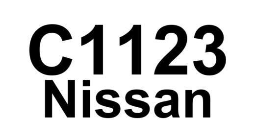 DTC C1123 Nissan - Definição em inglês: RF Out ABS Solenoid Definição em Português: Solenoide do ABS Dianteiro Direito - Falha na Saída