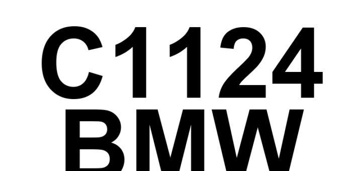 DTC C1124 BMW - Definição em inglês: Power Steering Control Module Temperature Sensors Definição em Português: Sensores de Temperatura do Módulo de Controle da Direção Hidráulica.