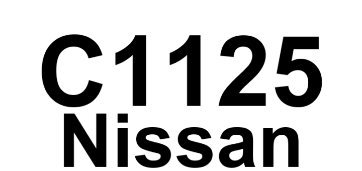 DTC C1125 Nissan - Definição em inglês: LR Out ABS Solenoid Definição em Português: Solenoide do ABS - Falha no Solenoide da Roda Traseira Esquerda