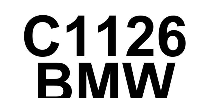 DTC C1126 BMW - Definição em inglês: Power Steering Control Module Power Supply Circuit Definição em Português: Módulo de Controle da Direção Elétrica - Circuito de Alimentação Elétrica