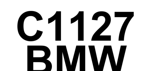 DTC C1127 BMW - Definição em inglês: Vehicle Dynamics Control Module Hardware Error Definição em Português: Módulo de Controle da Dinâmica do Veículo - Erro de Hardware