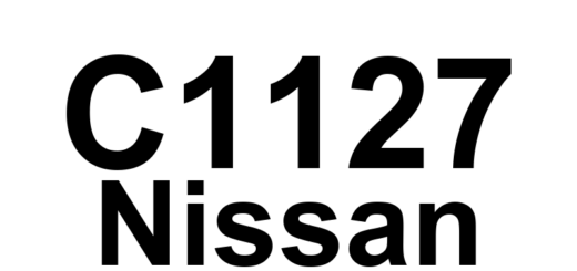 DTC C1127 Nissan - Definição em inglês: RR Out ABS Solenoid Definição em Português: Solenoide ABS Traseiro Direito - Mau funcionamento