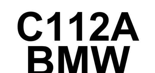 DTC C112A BMW - Definição em inglês: NOT DEFINED Definição em Português: NÃO DEFINIDO