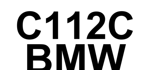 DTC C112C BMW - Definição em inglês: NOT DEFINED Definição em Português: NÃO DEFINIDO