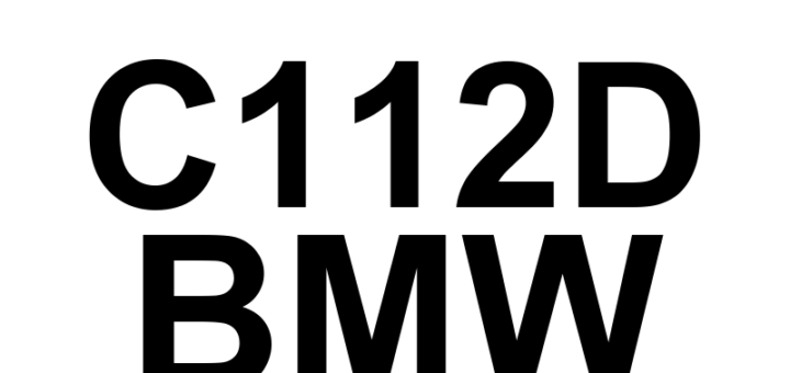 DTC C112D BMW - Definição em inglês: NOT DEFINED Definição em Português: NÃO DEFINIDO