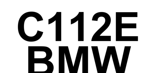 DTC C112E BMW - Definição em inglês: NOT DEFINED Definição em Português: NÃO DEFINIDO