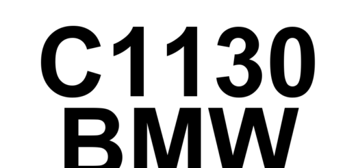 DTC C1130 BMW - Definição em inglês: NOT DEFINED Definição em Português: NÃO DEFINIDO