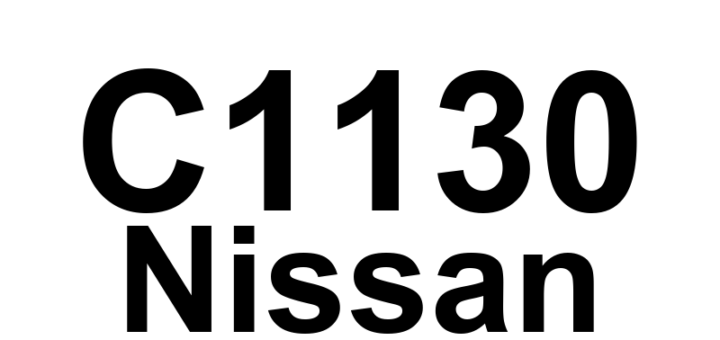 DTC C1130 Nissan - Definição em inglês: Engine Signal 1 Definição em Português: Sinal do Motor 1