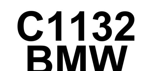 DTC C1132 BMW - Definição em inglês: NOT DEFINED Definição em Português: NÃO DEFINIDO