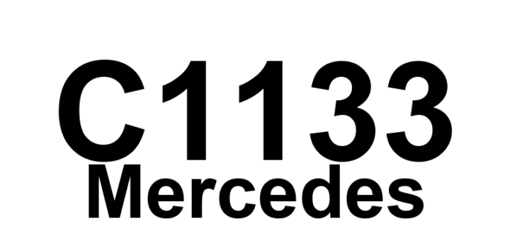 DTC C1133 Mercedes - Definição em inglês: AIRmatic: fault in component B22/9 (level sensor) Definição em Português: AIRmatic - Falha no sensor de nível (Componente B22/9)