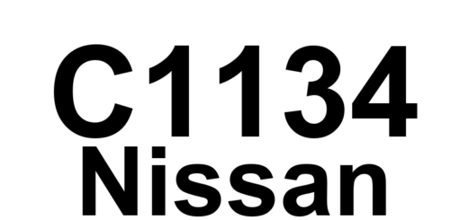 DTC C1134 Nissan - Definição em inglês: Engine Signal 5 Definição em Português: Sinal do motor 5 - Problema detectado