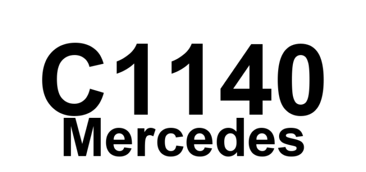 DTC C1140 Mercedes - Definição em inglês: BAS light, play in steering column causes steering angle sensor to lose memory(?) Definição em Português: Luz BAS - Folga na coluna de direção faz com que o sensor de ângulo de direção perca a memória.