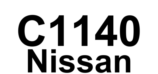 DTC C1140 Nissan - Definição em inglês: ABS Actuator Relay System Definição em Português: Sistema do Relé do Atuador do ABS - Problema Detectado