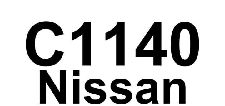 DTC C1140 Nissan - Definição em inglês: ABS Actuator Relay System Definição em Português: Sistema do Relé do Atuador do ABS - Problema Detectado