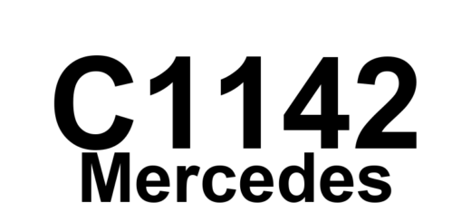 DTC C1142 Mercedes - Definição em inglês: ABS Lateral Acceleration Sensor Open/Shorted Definição em Português: Sensor de Aceleração Lateral do ABS - Aberto/Curto-circuito