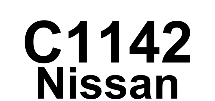 DTC C1142 Nissan - Definição em inglês: ABS Pressure Sensor Circuit Definição em Português: Circuito do Sensor de Pressão do ABS - Falha detectada