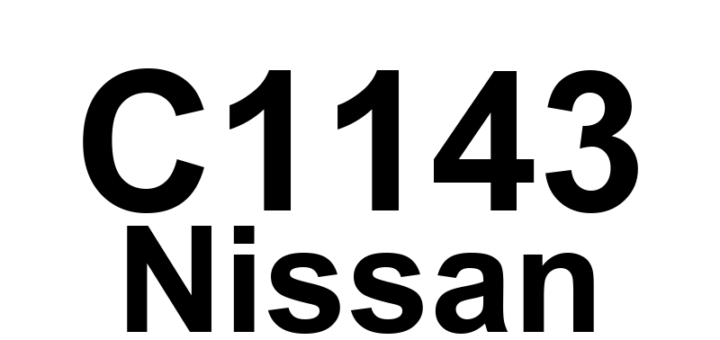 DTC C1143 Nissan - Definição em inglês: Steering Angle Sensor Definição em Português: Sensor de Ângulo de Direção